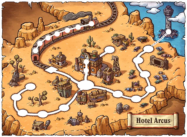 Hotel Arcus familiar habitat map