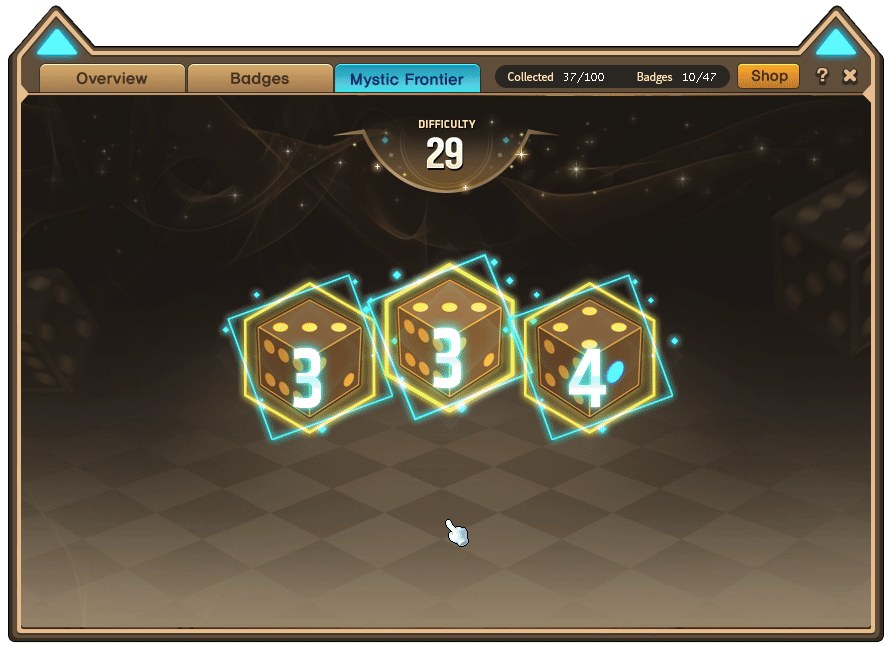 Three-die difficulty checks