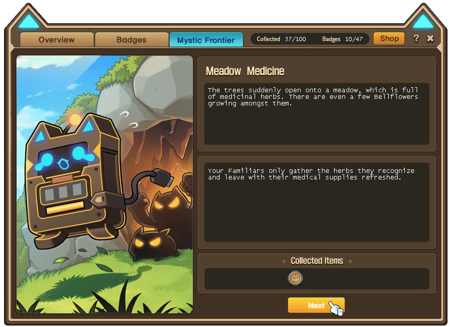 Illustrated exploration events